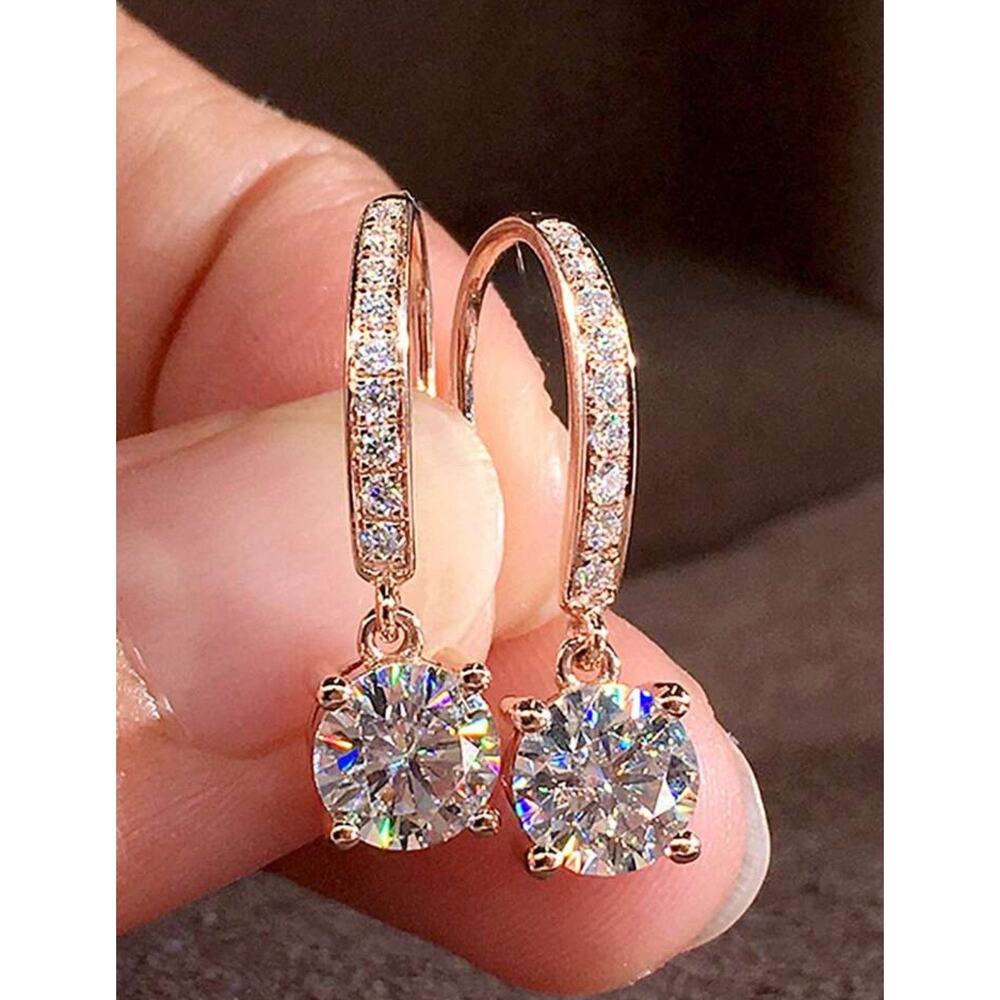 Lab Zircon Gorgeous Drop Earrings For Daily Wear Party Jewelry Birthday Gift